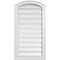 Ekena Millwork Arch Top Surface Mount PVC Gable Vent: Non-Functional, w/2"W x 1-1/2"P Brickmould Frame, 18"W x 32"H GVPAR18X3202SN - alternate 1
